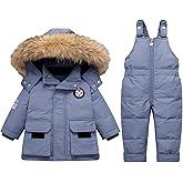 IBOBOOM Baby Snowsuit Toddler Girl Snow Suits Winter Coat Boy Clothes Jacket 1-5T Pants