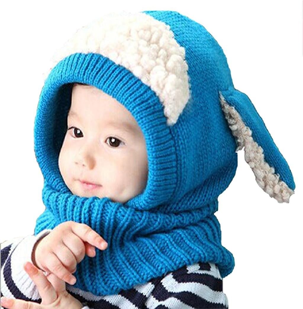 Panlom® Winter Baby Kids Girls Boys Warm Woolen Coif Hood Scarf Caps Hats