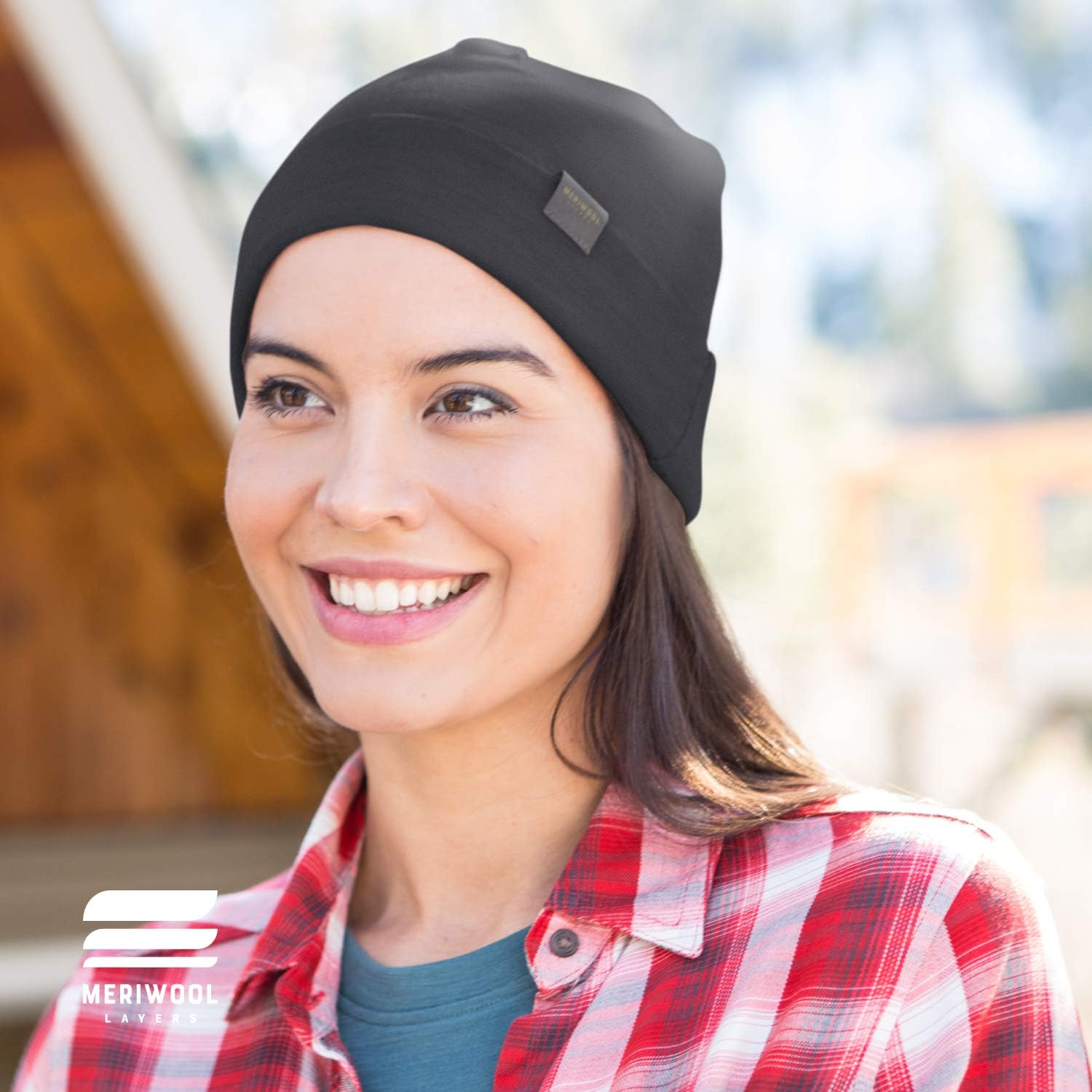 MERIWOOL Unisex Merino Wool Cuff Beanie Hat - Choose Your Color (Charcoal Gray) at  Men’s Clothing store