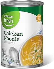 Amazon Fresh, Fideos de pollo, sopa condensada, 10.5 onzas (anteriormente Happy Belly, el embalaje puede variar)
