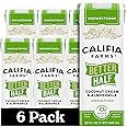 Califia Farms - Unsweetened Better Half, Half and Half Substitute, 32 Oz (Pack of 6), Almond Milk, Coconut Cream, Coffee Creamer, Keto, Shelf Stable, Dairy Free, Plant Based, Vegan