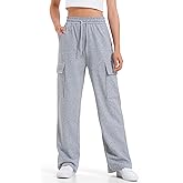 BOOPH Girls Sweatpants Kids Drawstring Cargo Pants Teen Girls Wide Leg Baggy Joggers Pants with Pockets