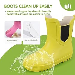 Hehainom Toddler Kids Rain Boots for Girls Boys