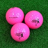 Links Choice 24 Pink Coloured Golf Balls Dual Titanium 90 Compression view 3