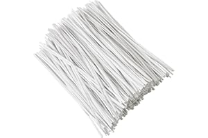 Tangyinrd 300 Pcs 6 inch White Plastic Twist Ties, Cable Ties, for Bags, Gardening Tools