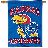 Kansas KU Jayhawks Double Sided House Flag