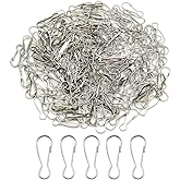 Metal Spring Lanyard Hook Lanyard Snap Spring Hooks for Jewelry Making DIY Craft ID Card Key Chain Clip Badge Holders 250 Pack