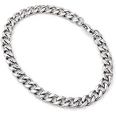Steelmeup Stainless Steel Simple Curb Cuban Link Chain Bracelet For Men 6mm 8mm 10mm 12mm 7inch 8inch 9inch