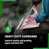Paperdry Waterproof Clipboard A4 Pink PVC with Cover and Storage view 4