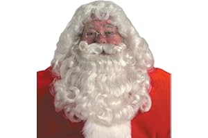 Halco Professional Santa Wig and Beard Set Costume Accessory,Red,One Size