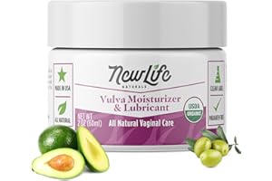 NewLife Naturals Organic Vulva Cream - Vaginal Moisturizer - Intimate Feminine Care - Post Menopause Support - Estrogen-Free Formula - Eases Dryness, Itching, Irritation and Discomfort - 2 Oz