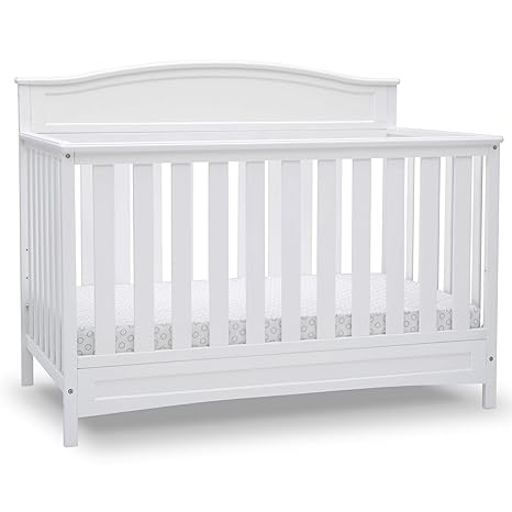 delta crib with changing table white