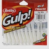 Berkley Gulp! Minnow Grub , Pearl White, 3-Inch