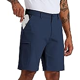 Willit Men's Golf Shorts 10" Stretch Quick Dry Hiking Cargo Shorts for Dress Casual Work with Pockets