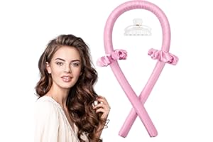 Heatless Curls Headband, IENIN Heatless Curling Hair Curler No Heat Hair Rollers to Sleep in Curl Ribbon Overnight Heatless Curling Rod Headband for Women Holiday Gift