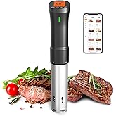 2.4G WIFI Sous Vide Cooker INKBIRD Sous Vide Machine with APP Control, 1000 Watts Immersion Circulator with APP Recipes Timer Alarm Mobile Notification, 3D Water Fast Heating Ultra-Quiet