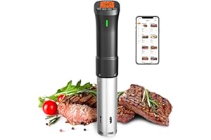 INKBIRD ISV-200W WIFI Sous Vide Cooker, 2.4G Sous Vide Machine with APP Control, 1000 Watts Immersion Circulator with APP Rec