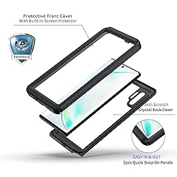 Lanhiem Galaxy Note 10 Case, Built-in Screen