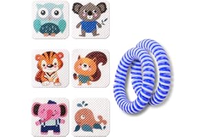 BUGGYBANDS 120 Pack Mosquito Patches with 2 Bracelet, Resealable Stickers for Kids Adult - Nature Citronella, Lemongrass and Eucalyptus, Up to 24 Hour of Protection