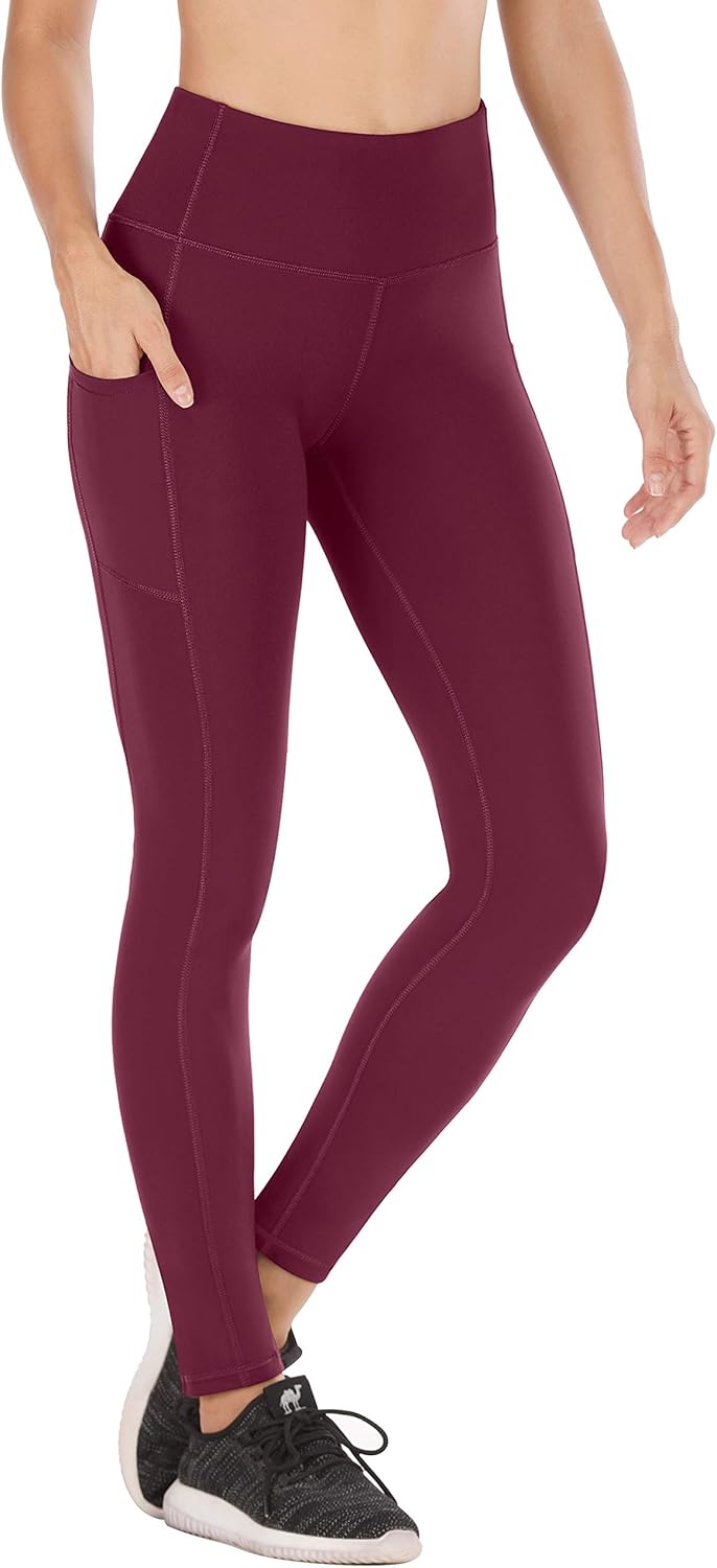 Heathyoga Leggings with Pockets for Women High Waisted Yoga Pants for Women with Pockets Tummy Control Workout Leggings: Clothing