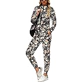 Marvmys Women's Tracksuit Set 2 Piece Sweatsuit Outfits Long Sleeve Zip Up Lounge Jogger Set with Pocket