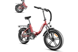 Mukkpet Electric Bike for Adults, Ebike, Foldable 20" x 4.0" Fat Tire Step-Thru Electric Bicycle for Men Women with Peak 750W Motor, 48V 13AH Removable Battery and Dual Shock Absorber