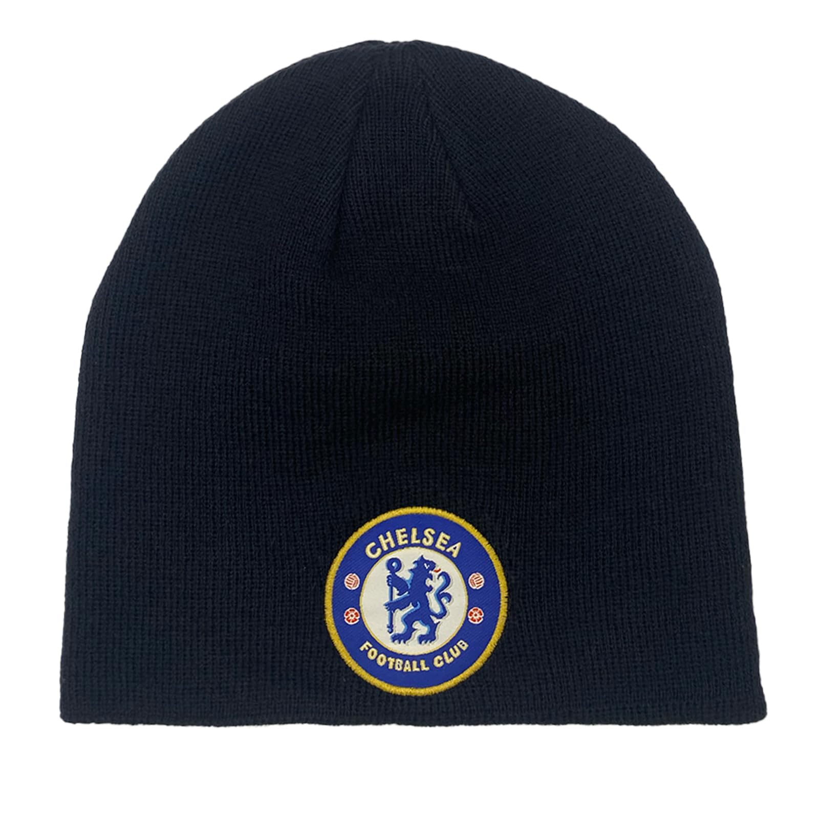 Chelsea Official Football Gift Knitted Beanie Hat Navy Blue