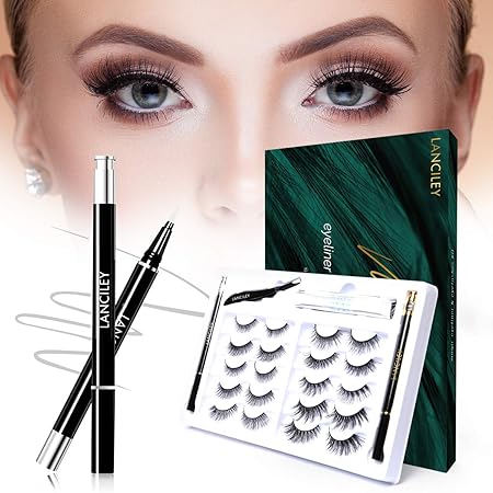 Amazon つけまつげ 磁気まつげ 磁気アイライナーセット 3dつけまつげ 磁気液体 磁石 接着剤ない 長持ち 防水 汗止め 超軽量高級繊維 高速乾燥 初心者 美容院 化粧品 セット 5ペア つけまつげ 通販