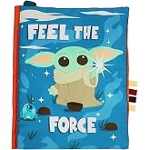 Kids Preferred Star Wars: THE Mandalorian Grogu Deluxe Soft Book - with Crinkle Pages, Teether, On-the-Go Clip, Sensory Textures, Ages 0+