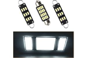 MbuyDIY Interior LED Map Dome Light Bulbs Kit Compatible with 1988-1998 Chevy Silverado GMC Sierra C1500 K1500 C2500 K2500 Pickup Truck, White