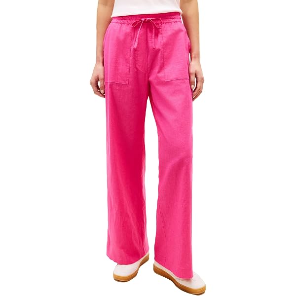 Jessica Simpson Pantaloni Donna Saydee Wide Leg – Vita Media, Elastico Laterale, Tasche, Lunghezza 58,4 Cm - 2