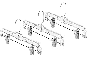 Whitmor Crystal Skirt/Slack Hangers S/3