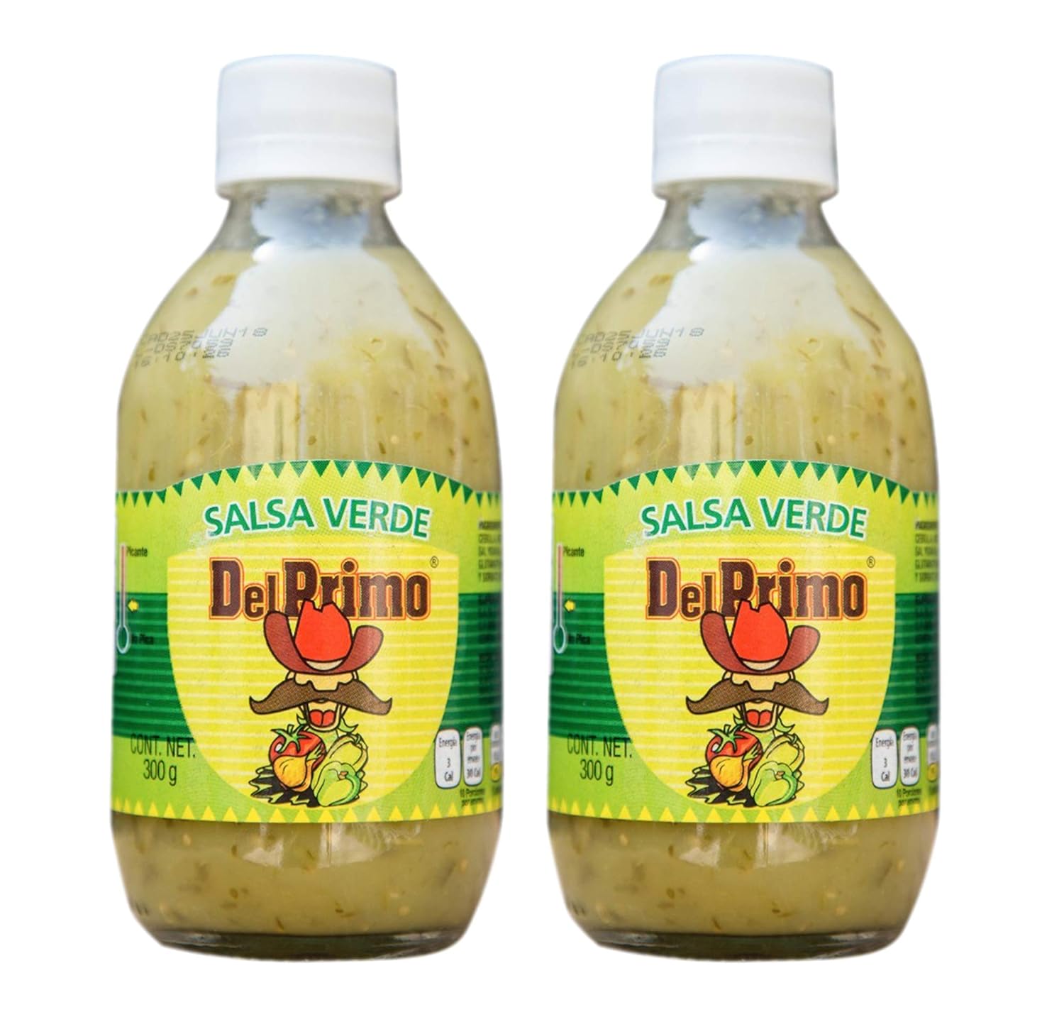 Del Primo Salsa Sauce 10.5oz Bottle (Green, 2 Pack)