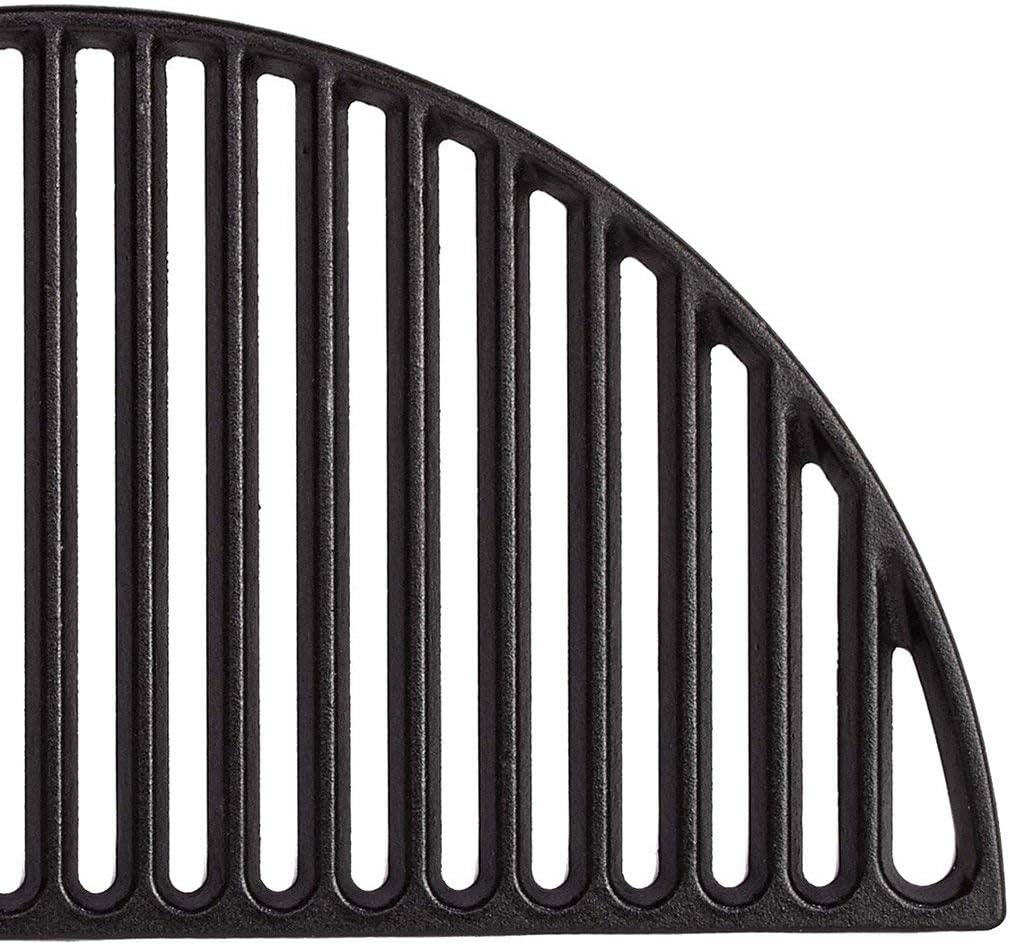 Kamado Joe BJ-HCICG Big Joe - Half Moon Cast Iron Cooking Grate Grill Accessory, Black, 0.4 in*11.625 in*23.7 in - Image 3