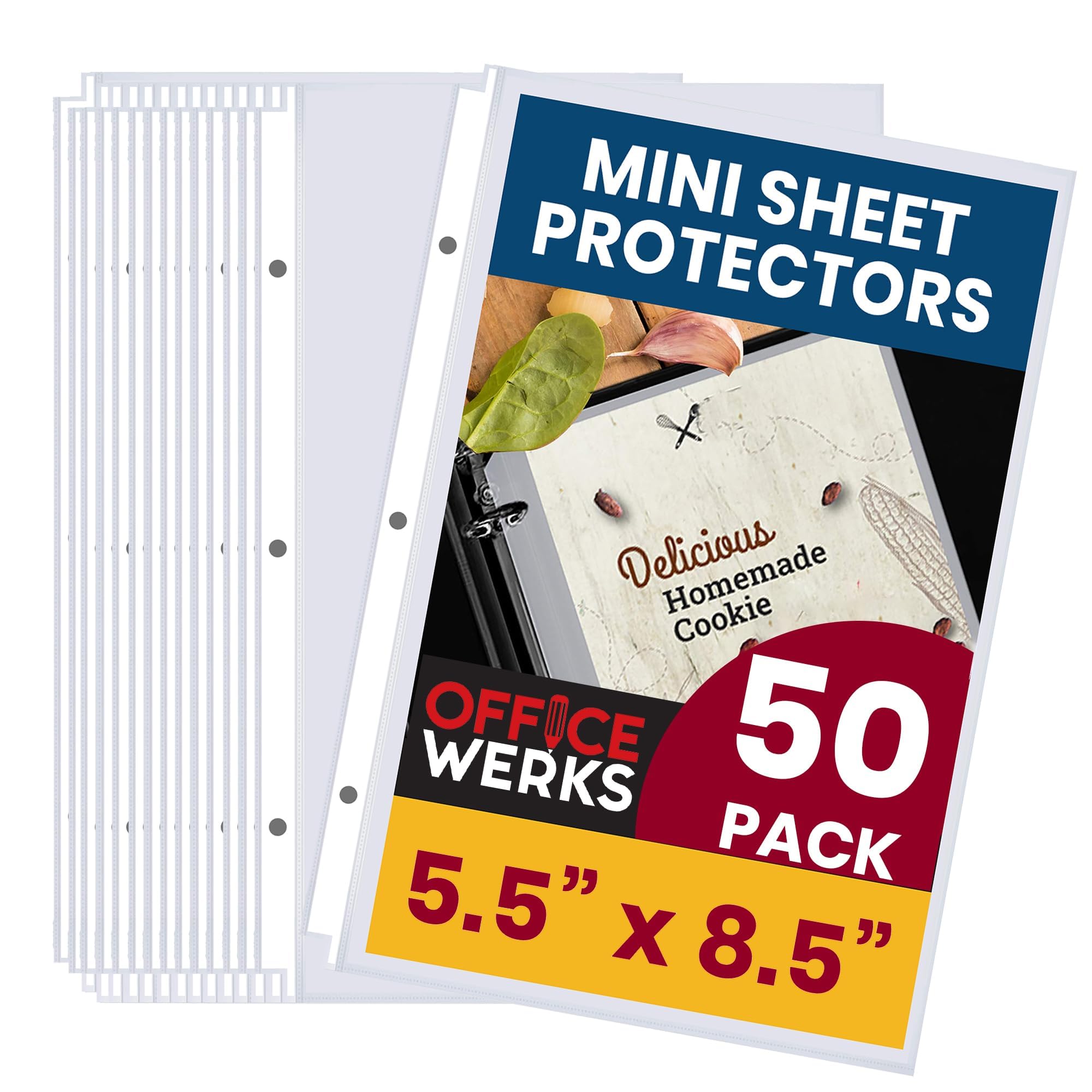 Acid Free Polypropylene Sheet Protectors 200 Clear Sheet Protectors For 3-Ring Binder - 8.5x11 Inch, Non-Glare, Top Loading Plastic Sheet - View #6