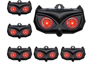 DWCOM TRAP 6 Pack Solar Ultrasonic Nocturnal Animal Repeller, Cat Raccoon Repellent Outdoor, Squirrel Coyote Deterrents, Animal Skunk Deer Repellent Devices for Yard Garden Farm, Chicken Coop Predator Protection