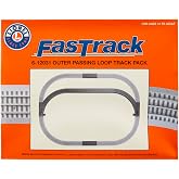 Lionel FasTrack Electric O Gauge, Outer Passing Loop Add-on Pack , Black