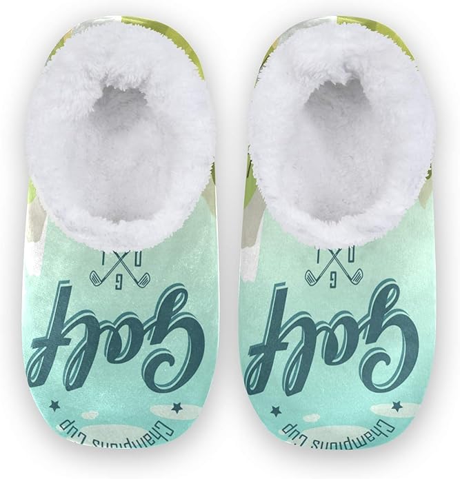 TropicalLife Irud Home Slippers Golf Ball and Beautiful Landscape Home
