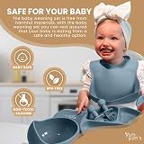 Yum Yum's Baby Weaning Set 10 Pieces Suction Plate Bowl Bib Cup Cutlery view 3