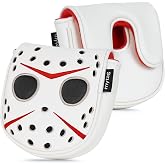 mytag Putter Covers Hockey Goalie Mask, Strong Magnetic Putter Headcover | For Mid Mallet/Heel Shaft/Center Shaft/Blade/LAB DF3 OZ1 Golf Putter