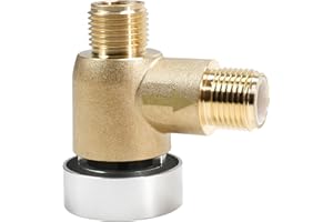 SEEKDESI Brass RV Vacuum Breaker Check Valve, 571-VAC-CHK-A Camper Trailer Flusher Check Valve Compatible with b&b Model 571 Check valve Replace Leaking Vacuum Breaker on Black Tank System 1/2 DN Male