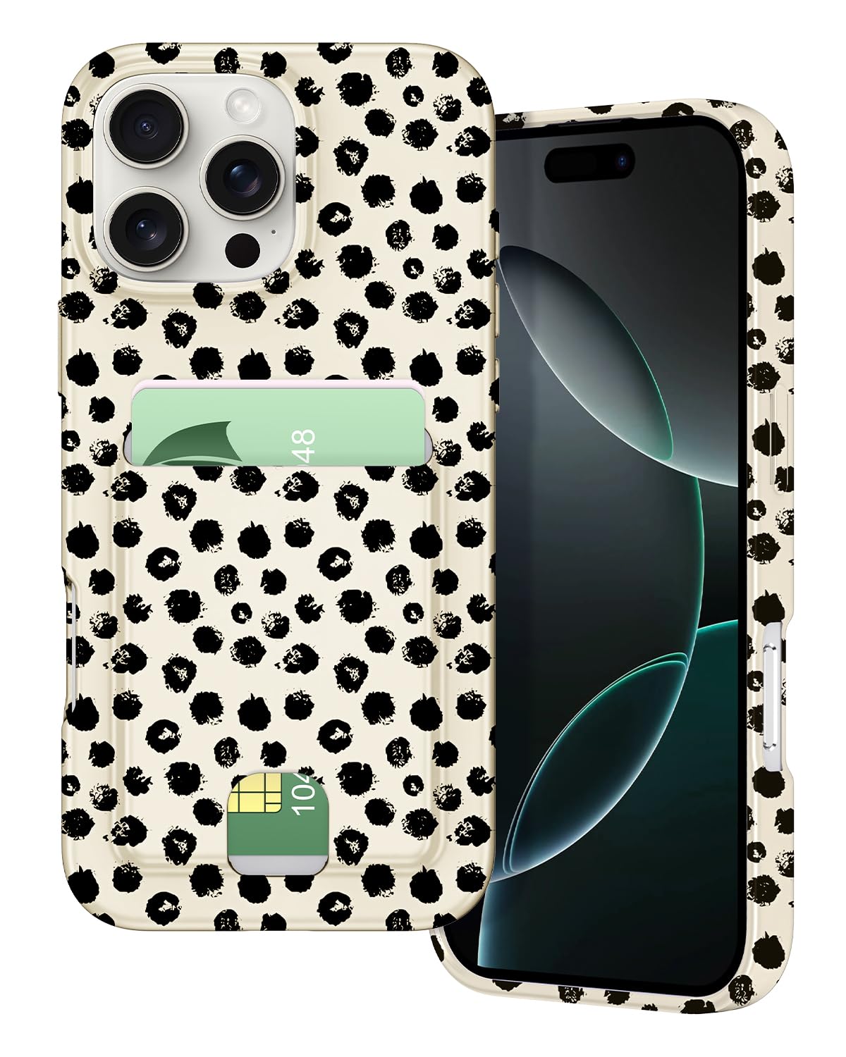 Petocase for iPhone 16 Pro Wallet Case Card Holder