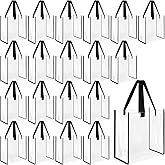 DAJAVE 20 Pack Clear Tote Bags 12 x 12 x 6 Inch, PVC Plastic Tote Bag with Handles, Transparent Clear Beach Tote Bag for Stadium Work Beach Lunch Sports, Concerts