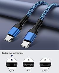 2Pack USB C to USB C Cable 3FT Certified Braided