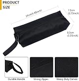 YWYHHM 5 Pcs Small Canvas Tool Bags Zippered Pouch with Hanging Loop Organizer view 2