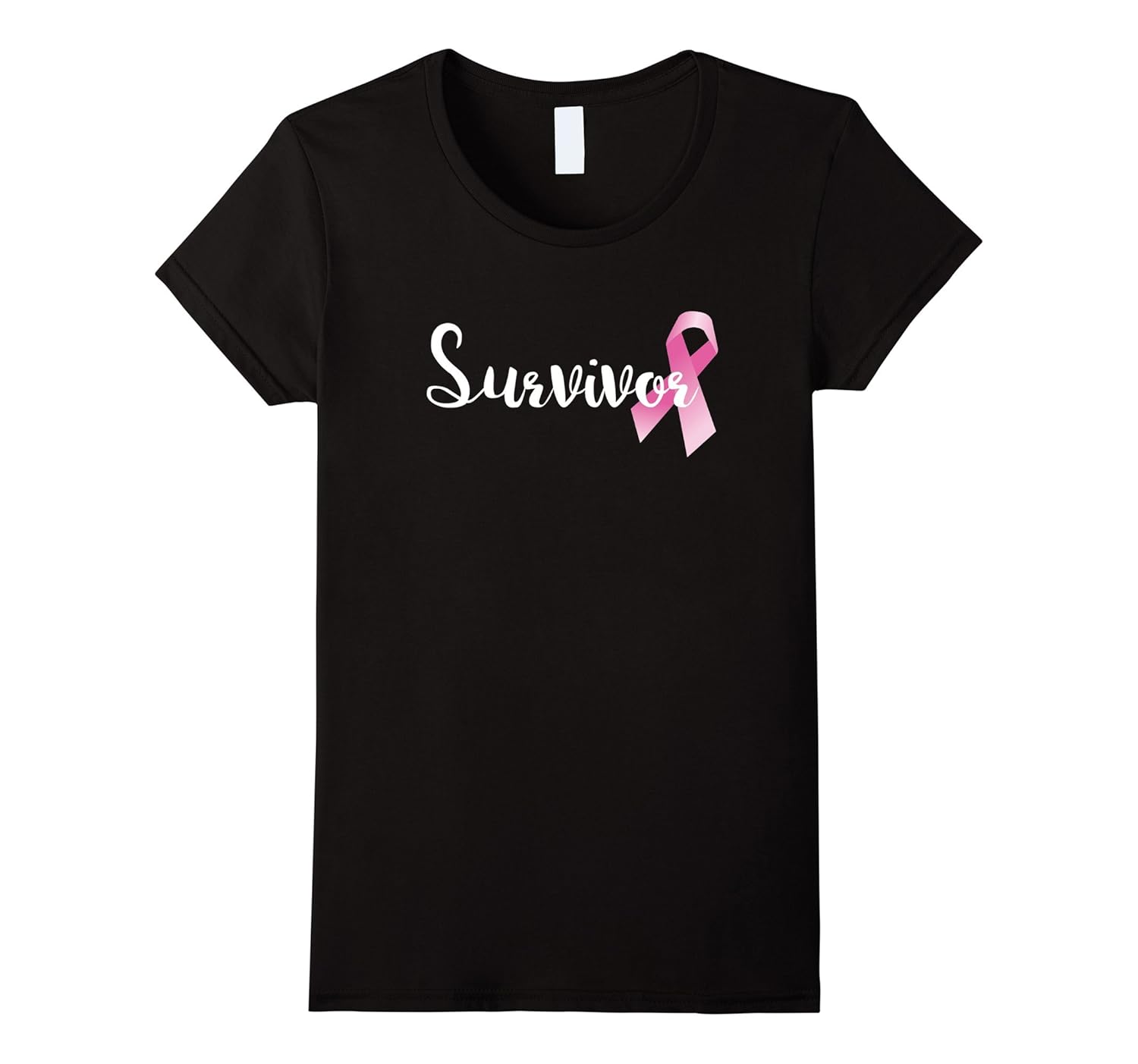 Womens Breast Cancer Survivor Shirt - Pink Awareness Ribbon-ANZ