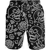 visesunny Cool Men's Novelty Beach Shorts Quick Dry Swimwear Sports Running Swim Board Shorts Bathing Suits Multicolor