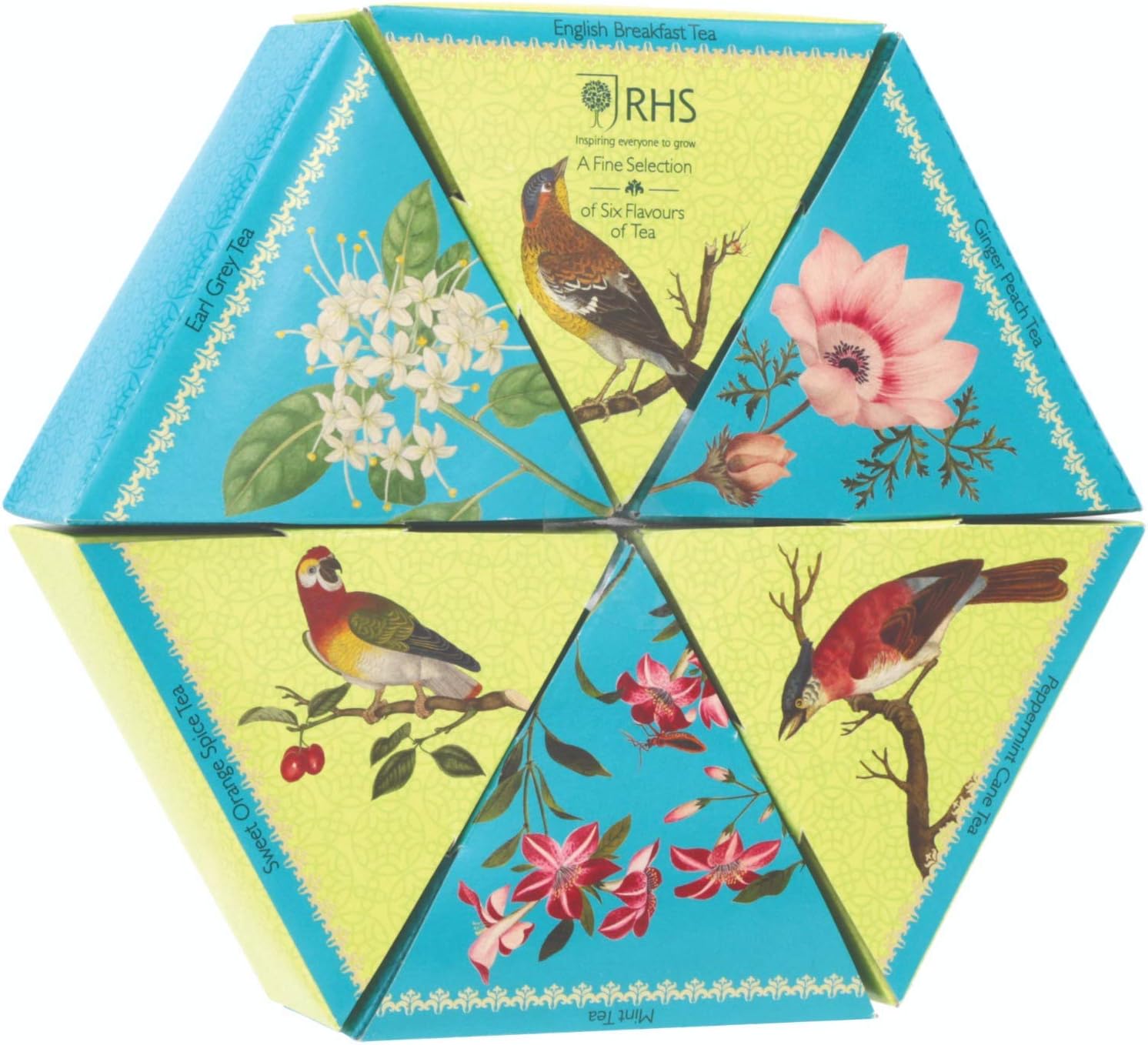 Tea Gift Set Assorted Selection Box 6 Flavours Tea Bags Collection
