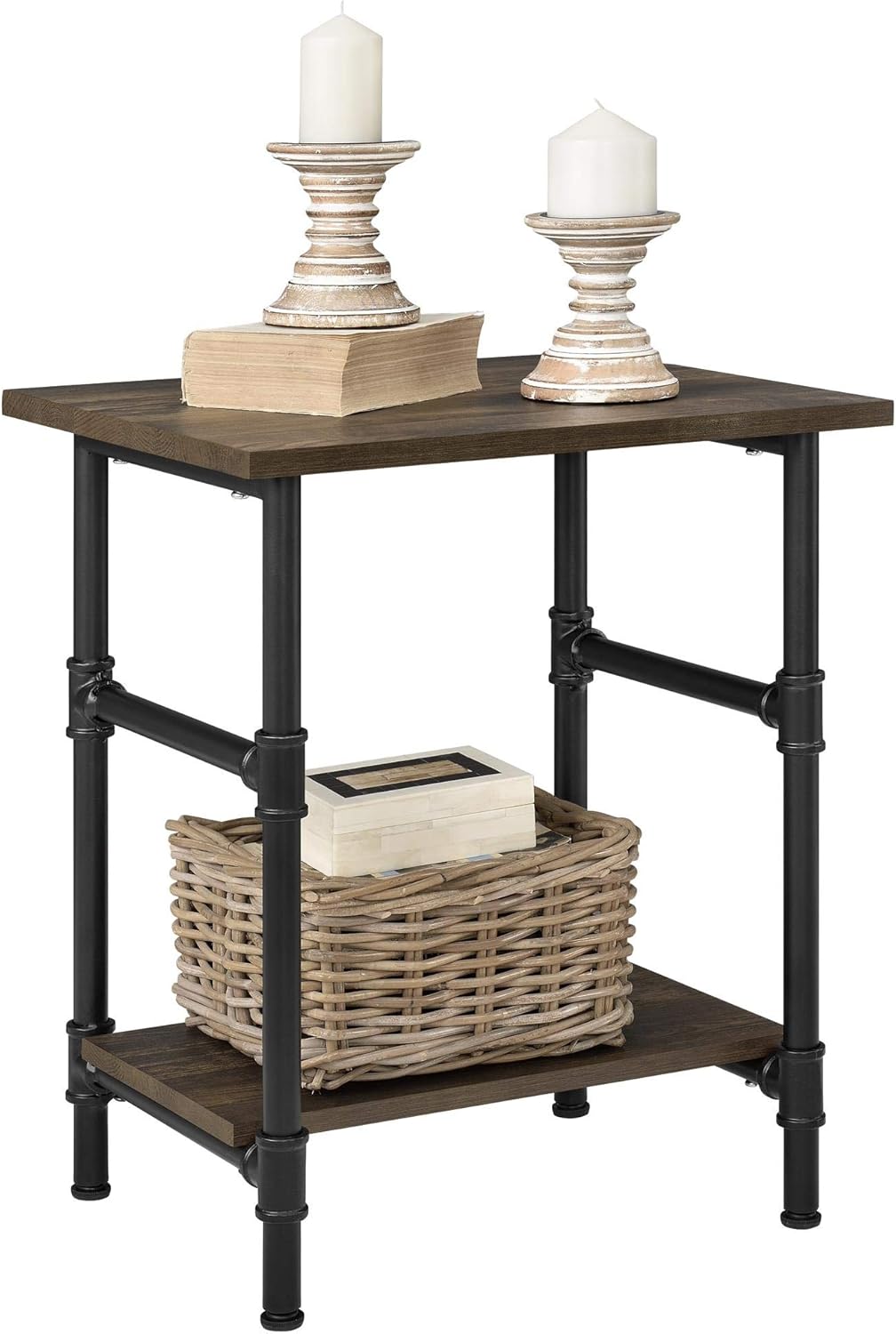 Best rustic tall end table