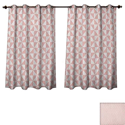 Amazon Com Pale Pink Blackout Curtains Panels For Bedroom Bicolor